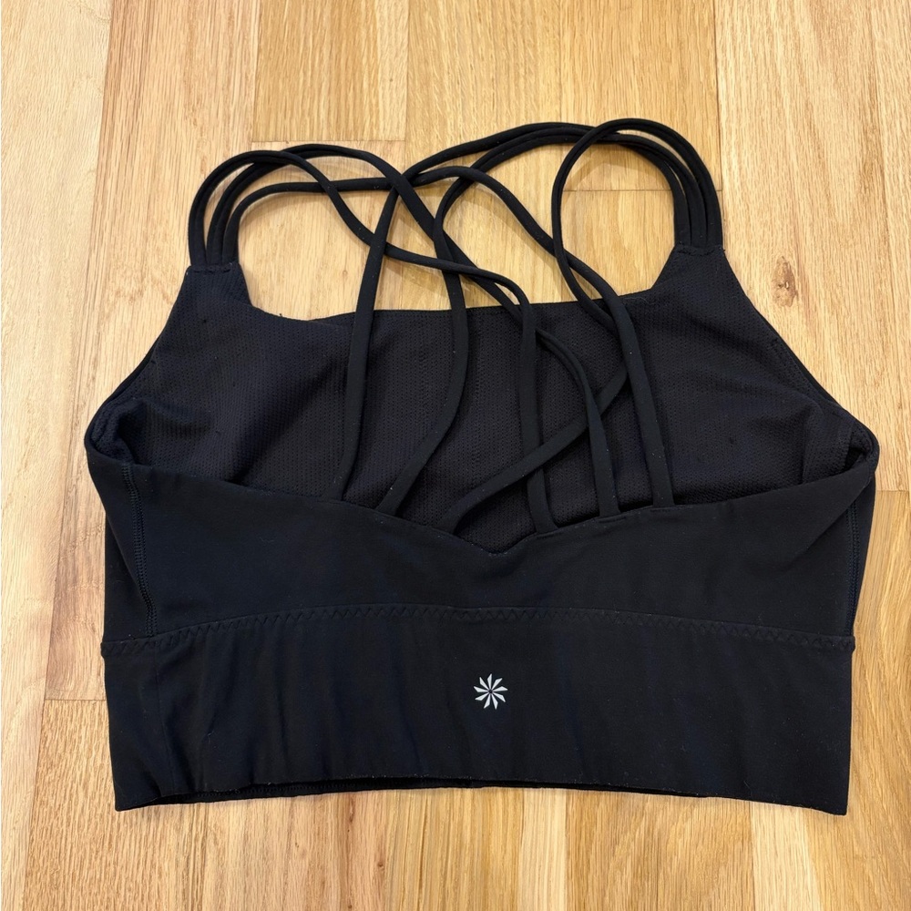Athleta Black Strappy Sports Bra